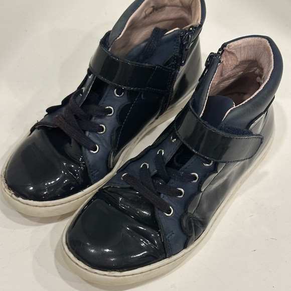 Girls Designers JICARDI PARIS High Top Sneakers Sz. 1 - Picture 2 of 7